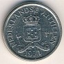 Netherlands Antillean Guilder - 10 Cent - Netherlands Antilles - 1971 - Nickel  - KM# 10 - 15 mm - Obv: Crowned shield above date and ribbon Rev: Value flanked by stars - 0